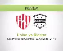 Unión Riestra betting prediction (03 April 2026)