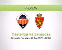 Castellón Zaragoza betting prediction (31 August 2025)