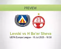 Levski H Be'er Sheva betting prediction (10 July 2025)