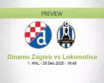 Dinamo Zagreb Lokomotiva betting prediction (20 December 2025)