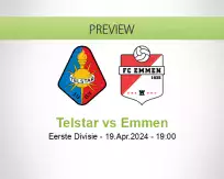 Telstar Emmen betting prediction (19 April 2024)