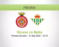 Girona Betis betting prediction (31 March 2024)