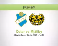 Öster Mjällby betting prediction (05 July 2025)