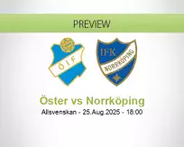 Öster Norrköping betting prediction (25 August 2025)