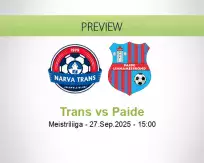 Trans Paide betting prediction (27 September 2025)