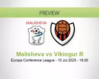 Malisheva Víkingur R betting prediction (10 July 2025)