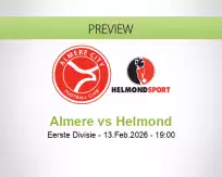 Almere Helmond betting prediction (13 February 2026)