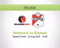 Helmond Emmen betting prediction (22 August 2025)