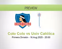 Colo Colo Univ Católica betting prediction (17 August 2025)