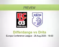 Differdange Drita betting prediction (28 August 2025)