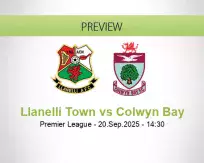 Llanelli Town Colwyn Bay betting prediction (20 September 2025)
