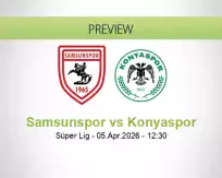 Samsunspor Konyaspor betting prediction (05 April 2026)