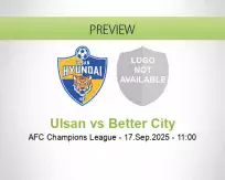 Ulsan Better City betting prediction (17 September 2025)