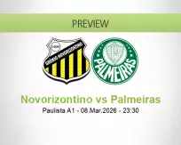 Novorizontino Palmeiras betting prediction (09 March 2026)