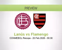 Lanús Flamengo betting prediction (20 February 2026)