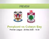 Penybont Colwyn Bay betting prediction (28 March 2026)