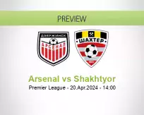 Arsenal Shakhtyor betting prediction (20 April 2024)
