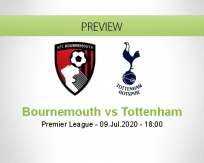 AFC Bournemouth Tottenham Hotspur betting prediction (09 July 2020)