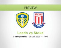 Leeds United Stoke City betting prediction (09 July 2020)