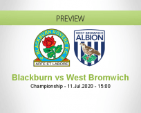 Blackburn Rovers West Bromwich Albion betting prediction (11 July 2020)