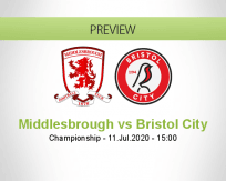 Middlesbrough Bristol City betting prediction (11 July 2020)