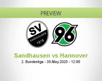 Sandhausen Hannover 96 betting prediction (30 May 2020)