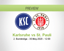 Karlsruher SC St. Pauli betting prediction (30 May 2020)