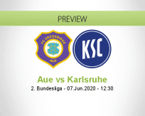 Erzgebirge Aue Karlsruher SC betting prediction (07 June 2020)