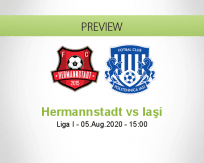 Hermannstadt CSM Iaşi betting prediction (05 August 2020)