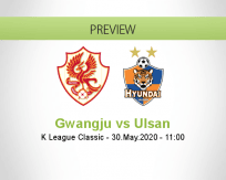 Gwangju Ulsan betting prediction (30 May 2020)