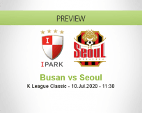 Busan I'Park Seoul betting prediction (10 July 2020)