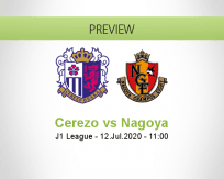 Cerezo Osaka Nagoya Grampus betting prediction (12 July 2020)