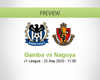 Gamba Osaka Nagoya Grampus betting prediction (23 September 2020)