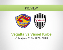 Vegalta Sendai Vissel Kobe betting prediction (28 October 2020)