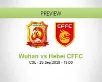 Wuhan Zall Hebei CFFC betting prediction (25 September 2020)