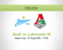 Zenit Lokomotiv Moskva betting prediction (07 August 2020)