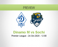 Dinamo Moskva Sochi betting prediction (24 October 2020)