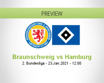 Braunschweig Hamburg betting prediction (23 January 2021)