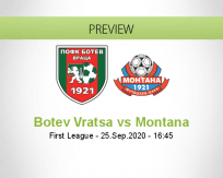 Botev Vratsa Montana betting prediction (25 September 2020)