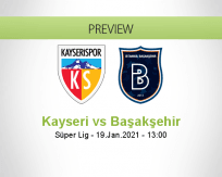Kayseri Başakşehir betting prediction (19 January 2021)
