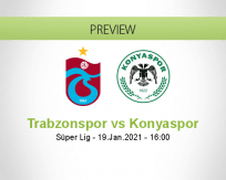 Trabzonspor Konyaspor betting prediction (19 January 2021)