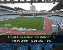 Real Sociedad Valencia betting prediction (29 September 2020)