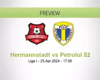 Hermannstadt Petrolul 52 betting prediction (25 April 2024)