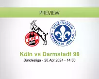 Köln Darmstadt 98 betting prediction (20 April 2024)