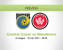 Central Coast Wanderers betting prediction (19 January 2021)