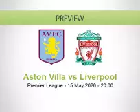 Aston Villa vs Liverpool