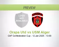 Orapa Utd USM Alger betting prediction (12 January 2025)