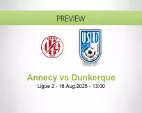 Annecy Dunkerque betting prediction (16 August 2025)