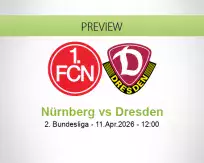 Nürnberg Dresden betting prediction (11 April 2026)