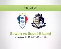 Suwon Seoul E-Land betting prediction (27 July 2025)